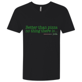 T-Shirts Black / X-Small Eat pizza, You must Men's Premium V-Neck