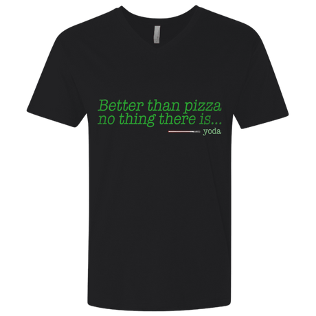 T-Shirts Black / X-Small Eat pizza, You must Men's Premium V-Neck