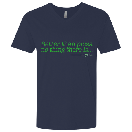 T-Shirts Midnight Navy / X-Small Eat pizza, You must Men's Premium V-Neck