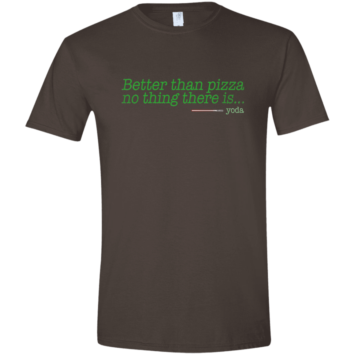 T-Shirts Dark Chocolate / S Eat pizza, You must Men's Semi-Fitted Softstyle