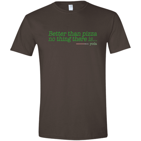 T-Shirts Dark Chocolate / S Eat pizza, You must Men's Semi-Fitted Softstyle