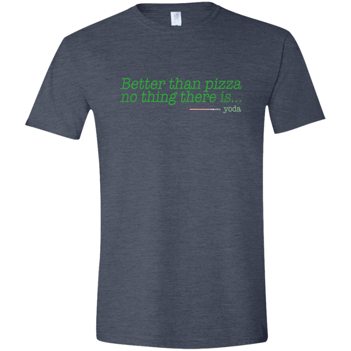 T-Shirts Heather Navy / S Eat pizza, You must Men's Semi-Fitted Softstyle