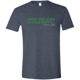 T-Shirts Heather Navy / S Eat pizza, You must Men's Semi-Fitted Softstyle