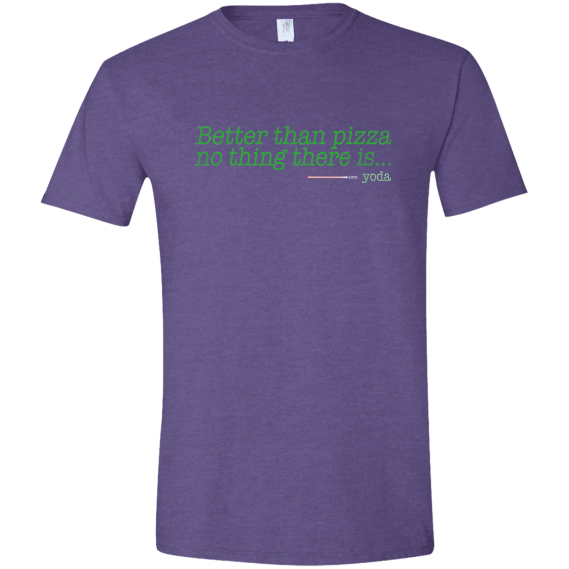 T-Shirts Heather Purple / S Eat pizza, You must Men's Semi-Fitted Softstyle