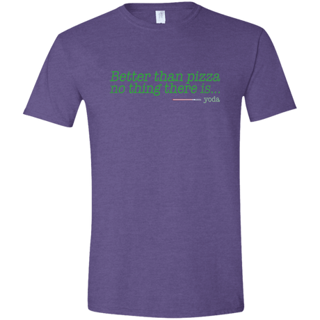 T-Shirts Heather Purple / S Eat pizza, You must Men's Semi-Fitted Softstyle