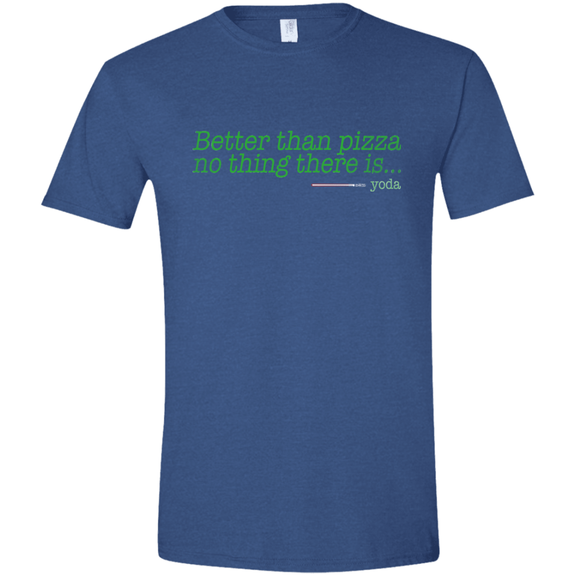 T-Shirts Heather Royal / X-Small Eat pizza, You must Men's Semi-Fitted Softstyle