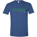 T-Shirts Heather Royal / X-Small Eat pizza, You must Men's Semi-Fitted Softstyle