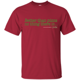 T-Shirts Cardinal / S Eat pizza, You must T-Shirt
