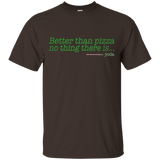 T-Shirts Dark Chocolate / S Eat pizza, You must T-Shirt