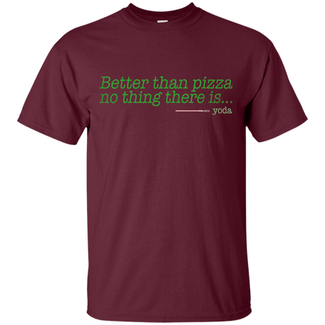 T-Shirts Maroon / S Eat pizza, You must T-Shirt
