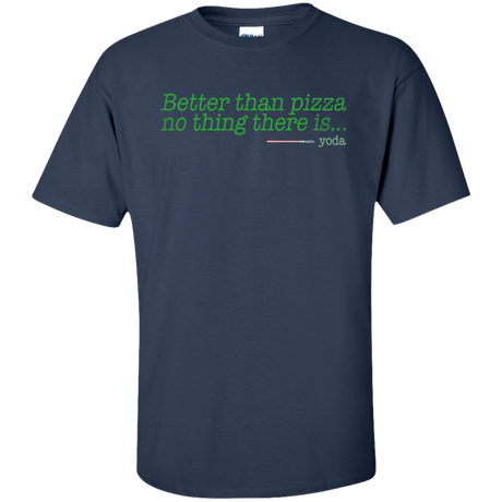 T-Shirts Navy / XLT Eat pizza, You must Tall T-Shirt
