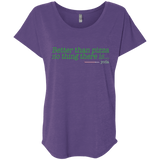 T-Shirts Purple Rush / X-Small Eat pizza, You must Triblend Dolman Sleeve