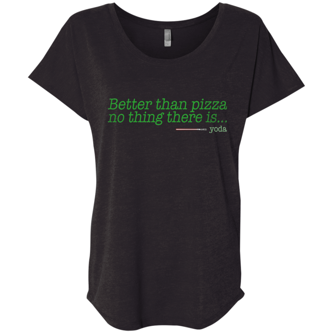 T-Shirts Vintage Black / X-Small Eat pizza, You must Triblend Dolman Sleeve