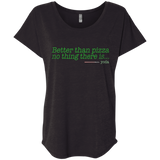 T-Shirts Vintage Black / X-Small Eat pizza, You must Triblend Dolman Sleeve