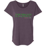 T-Shirts Vintage Purple / X-Small Eat pizza, You must Triblend Dolman Sleeve