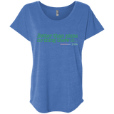 T-Shirts Vintage Royal / X-Small Eat pizza, You must Triblend Dolman Sleeve