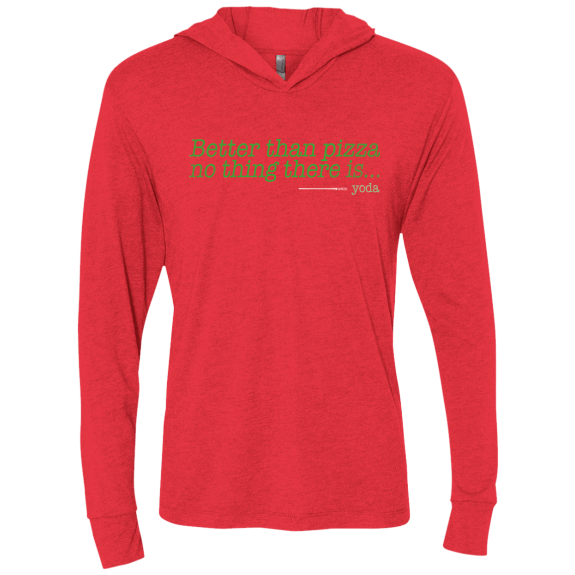 T-Shirts Vintage Red / X-Small Eat pizza, You must Triblend Long Sleeve Hoodie Tee