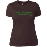 T-Shirts Dark Chocolate / X-Small Eat pizza, You must Women's Premium T-Shirt