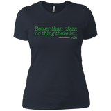 T-Shirts Indigo / X-Small Eat pizza, You must Women's Premium T-Shirt