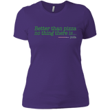 T-Shirts Purple Rush/ / X-Small Eat pizza, You must Women's Premium T-Shirt
