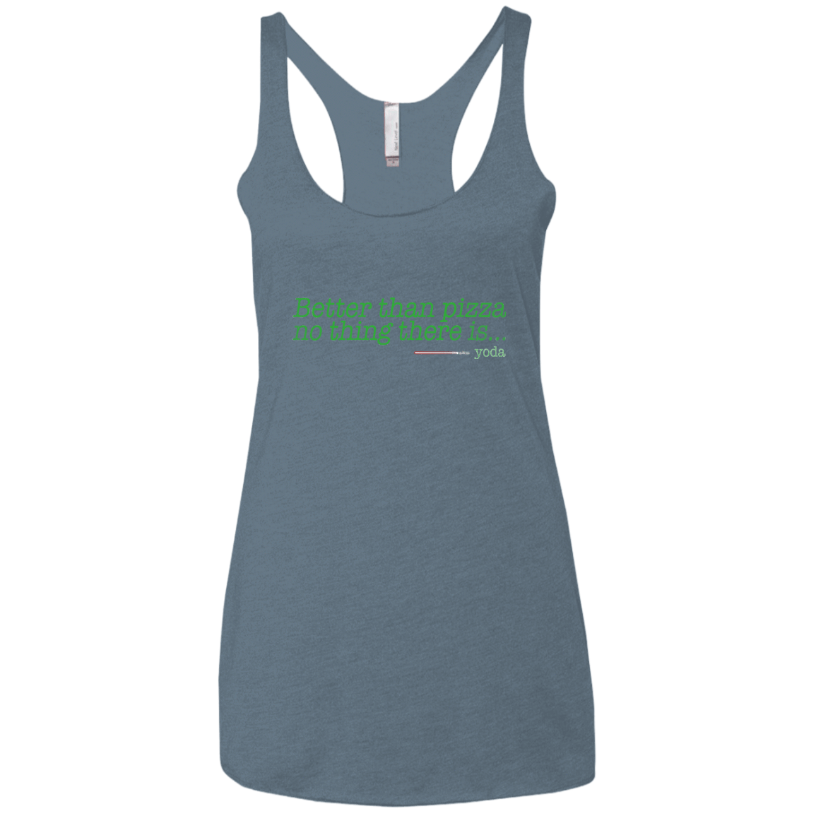 T-Shirts Indigo / X-Small Eat pizza, You must Women's Triblend Racerback Tank