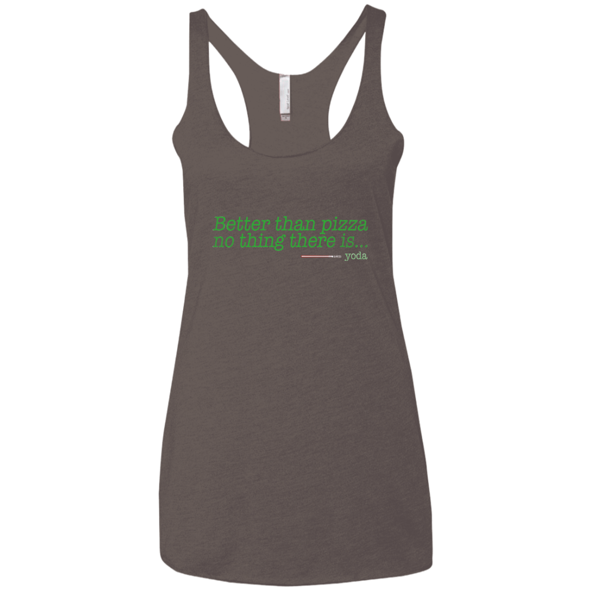 T-Shirts Macchiato / X-Small Eat pizza, You must Women's Triblend Racerback Tank