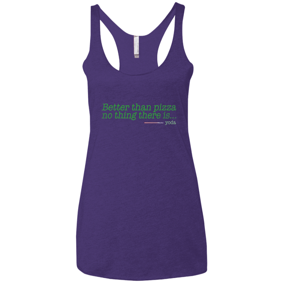 T-Shirts Purple Rush / X-Small Eat pizza, You must Women's Triblend Racerback Tank