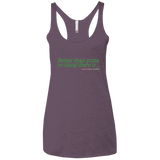 T-Shirts Vintage Purple / X-Small Eat pizza, You must Women's Triblend Racerback Tank