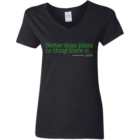 T-Shirts Black / S Eat pizza, You must Women's V-Neck T-Shirt