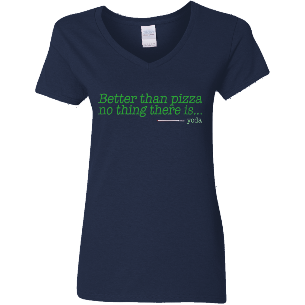 T-Shirts Navy / S Eat pizza, You must Women's V-Neck T-Shirt