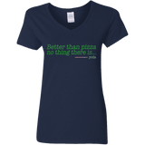 T-Shirts Navy / S Eat pizza, You must Women's V-Neck T-Shirt