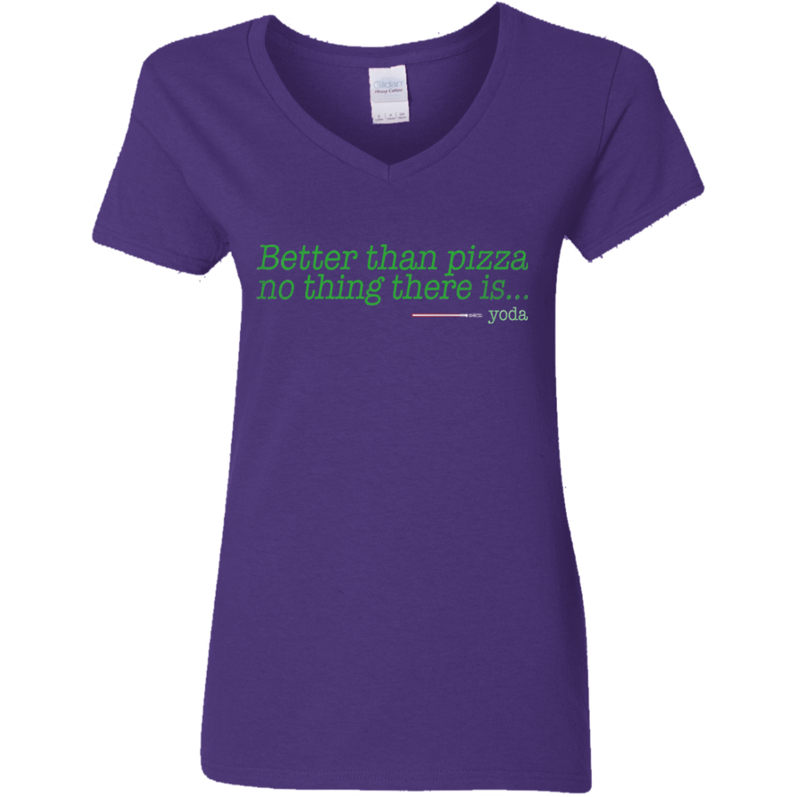 T-Shirts Purple / S Eat pizza, You must Women's V-Neck T-Shirt