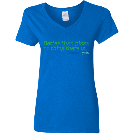 T-Shirts Royal / S Eat pizza, You must Women's V-Neck T-Shirt