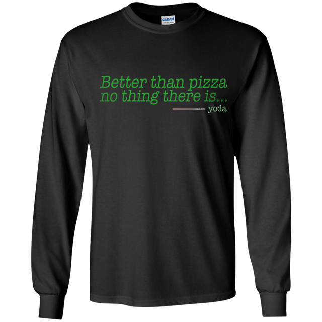 T-Shirts Black / YS Eat pizza, You must Youth Long Sleeve T-Shirt