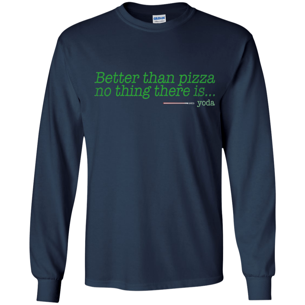 T-Shirts Navy / YS Eat pizza, You must Youth Long Sleeve T-Shirt