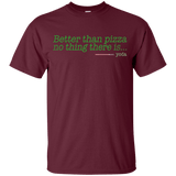 T-Shirts Maroon / YXS Eat pizza, You must Youth T-Shirt