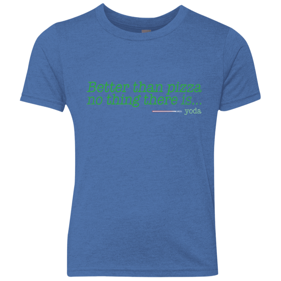 T-Shirts Vintage Royal / YXS Eat pizza, You must Youth Triblend T-Shirt