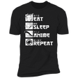 T-Shirts Black / X-Small Eat Sleep Anime Men's Premium T-Shirt