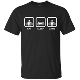 T-Shirts Black / S Eat Sleep Game Console T-Shirt