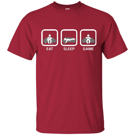 T-Shirts Cardinal / S Eat Sleep Game Console T-Shirt