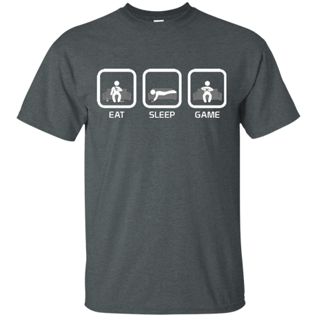 T-Shirts Dark Heather / S Eat Sleep Game Console T-Shirt