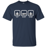 T-Shirts Navy / S Eat Sleep Game Console T-Shirt