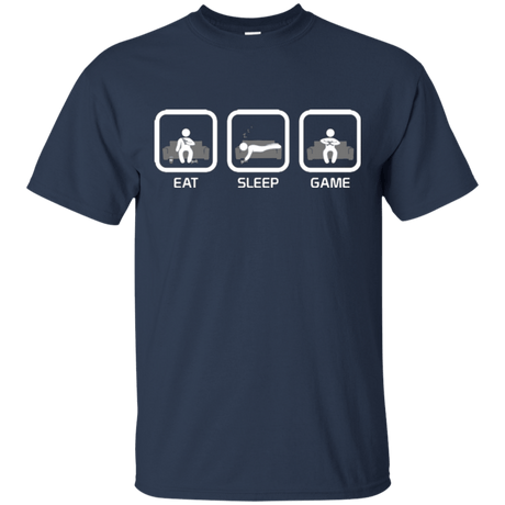 T-Shirts Navy / S Eat Sleep Game Console T-Shirt