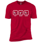 T-Shirts Red / YXS Eat Sleep Game PC Boys Premium T-Shirt