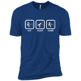 T-Shirts Royal / YXS Eat Sleep Game PC Boys Premium T-Shirt