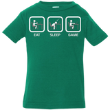 T-Shirts Kelly / 6 Months Eat Sleep Game PC Infant Premium T-Shirt