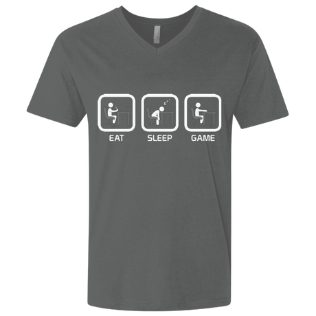 T-Shirts Heavy Metal / X-Small Eat Sleep Game PC Men's Premium V-Neck