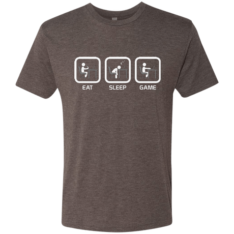 T-Shirts Macchiato / Small Eat Sleep Game PC Men's Triblend T-Shirt