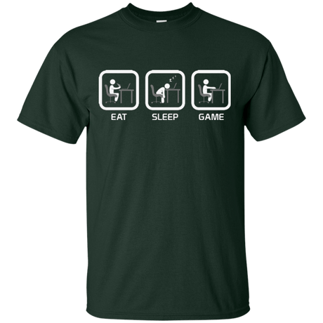 T-Shirts Forest Green / Small Eat Sleep Game PC T-Shirt