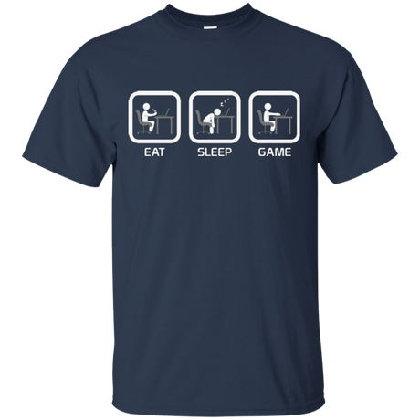 T-Shirts Navy / Small Eat Sleep Game PC T-Shirt